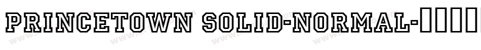 Princetown Solid-Normal字体转换